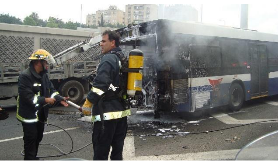 Bus Burned